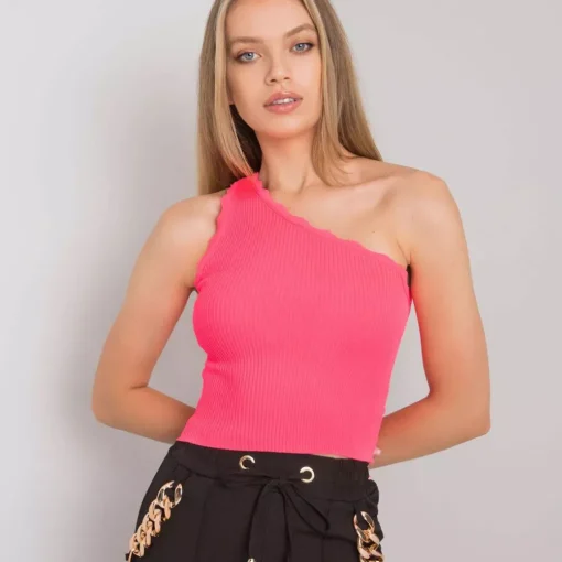 JEANS Lyhythihaiset Paidat Ja Topit>Calben Heisley superstrech toppi neonpinkki
