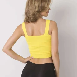 JEANS Lyhythihaiset Paidat Ja Topit></noscript>Calben Jolaine Scrunch toppi keltainen
