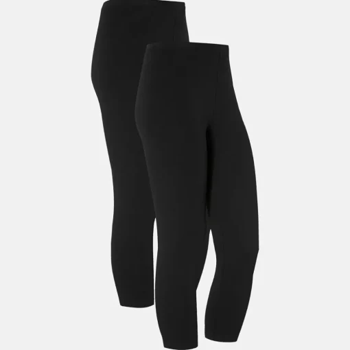 JEANS Leggingsit>Caprileggingsit 2-pakkaus musta/musta