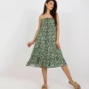 JEANS Midimekot>C&C Julia 2-way kuvioitu mekko vihreä