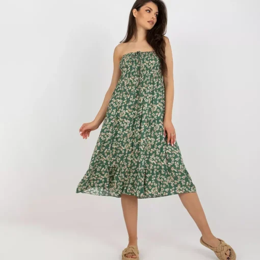 JEANS Midimekot>C&C Julia 2-way kuvioitu mekko vihreä