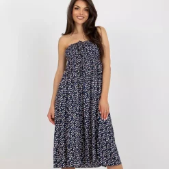JEANS Midimekot>C&C Sadie 2-way kuvioitu mekko navy
