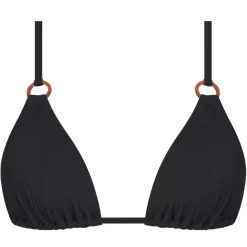 JEANS Uima-asut>Chlamys Varia Ribbed Triangle bikiniliivit musta