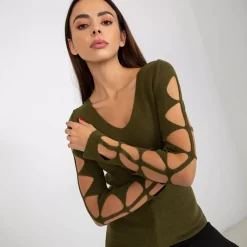 JEANS Pitkähihaiset Paidat>Coco Angelo Gizi neulospaita khaki