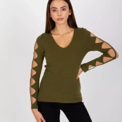JEANS Pitkähihaiset Paidat>Coco Angelo Gizi neulospaita khaki