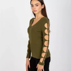 JEANS Pitkähihaiset Paidat></noscript>Coco Angelo Gizi neulospaita khaki