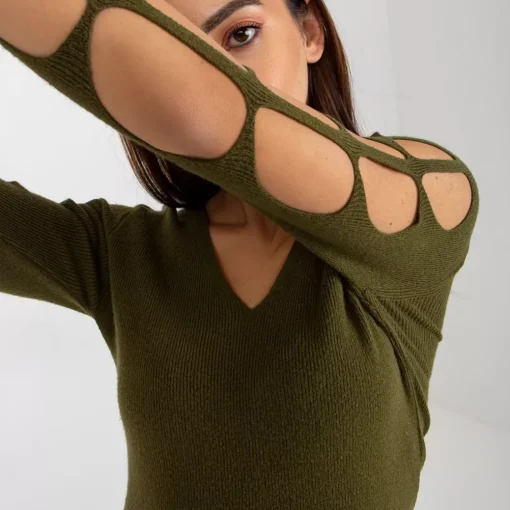 JEANS Pitkähihaiset Paidat>Coco Angelo Gizi neulospaita khaki