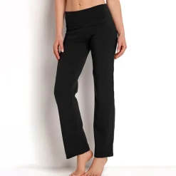 JEANS Housut>Comfort housut korkealla vyötäröllä musta