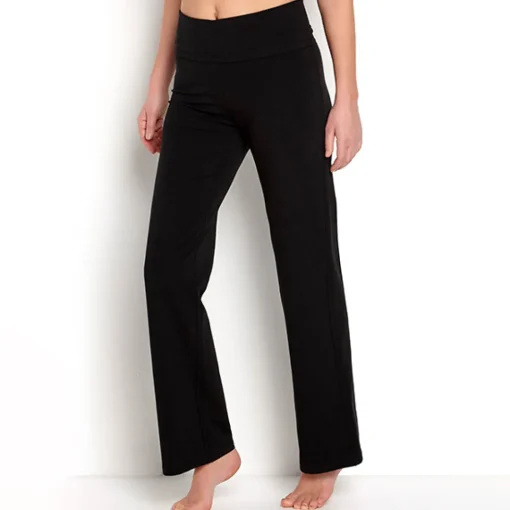 JEANS Housut>Comfort housut korkealla vyötäröllä musta