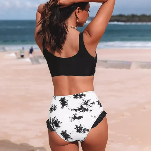 JEANS Uima-asut>Crisscross mustavalkoinen bikinisetti