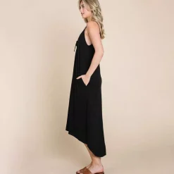 JEANS Maksimekot>Culture Code Andreea trikoomekko musta