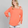JEANS Pitkähihaiset Paidat>Culture Code Brienne trikoopaita living coral