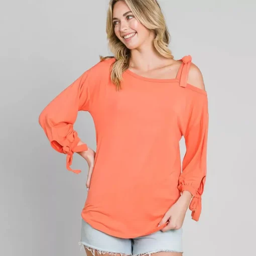 JEANS Pitkähihaiset Paidat>Culture Code Brienne trikoopaita living coral
