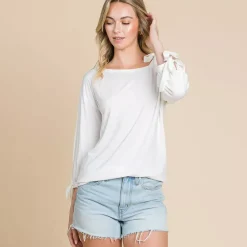 JEANS Pitkähihaiset Paidat>Culture Code Brienne trikoopaita soft white