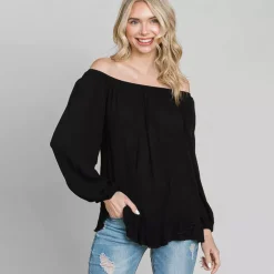 JEANS Pitkähihaiset Paidat>Culture Code Candice paita musta
