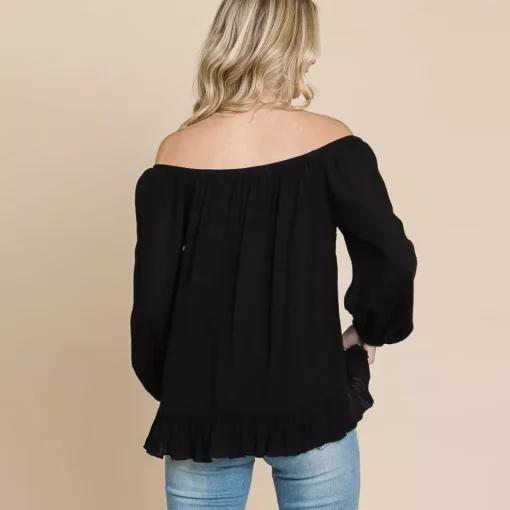JEANS Pitkähihaiset Paidat>Culture Code Candice paita musta