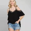 JEANS Lyhythihaiset Paidat Ja Topit>Culture Code Ember toppi musta