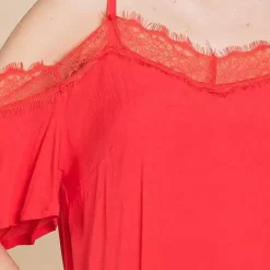 JEANS Lyhythihaiset Paidat Ja Topit></noscript>Culture Code Ember toppi apple red