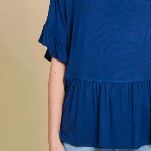 JEANS Lyhythihaiset Paidat Ja Topit | Plus!>Culture Code Estela trikoopaita ink blue