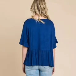 JEANS Lyhythihaiset Paidat Ja Topit | Plus!></noscript>Culture Code Estela trikoopaita ink blue