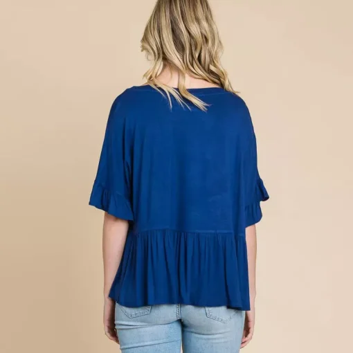 JEANS Lyhythihaiset Paidat Ja Topit | Plus!>Culture Code Estela trikoopaita ink blue