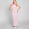 JEANS Maksimekot>Culture Code Fae ribbimekko flamingo pink