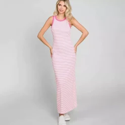 JEANS Maksimekot>Culture Code Fae ribbimekko flamingo pink