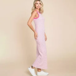 JEANS Maksimekot>Culture Code Fae ribbimekko flamingo pink