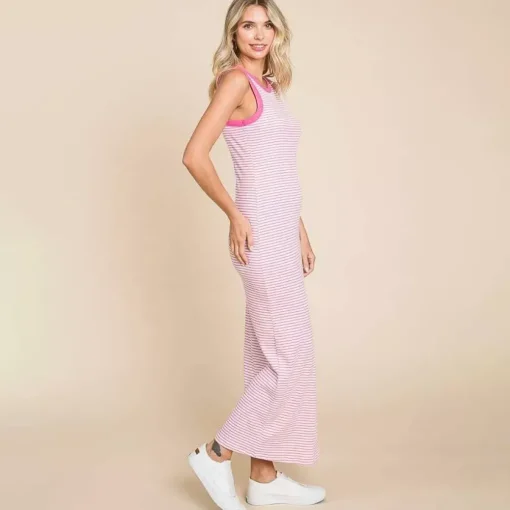 JEANS Maksimekot>Culture Code Fae ribbimekko flamingo pink