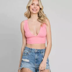 JEANS Lyhythihaiset Paidat Ja Topit>Culture Code Kinsley ribbitoppi rose