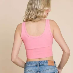 JEANS Lyhythihaiset Paidat Ja Topit></noscript>Culture Code Kinsley ribbitoppi rose