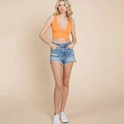 JEANS Lyhythihaiset Paidat Ja Topit></noscript>Culture Code Kinsley ribbitoppi mango jam