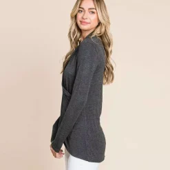 JEANS Pitkähihaiset Paidat></noscript>Culture Code Lacy trikoopaita tummanharmaa