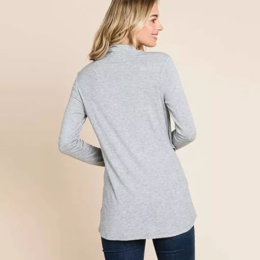 JEANS Pitkähihaiset Paidat>Culture Code Lacy trikoopaita vaaleanharmaa