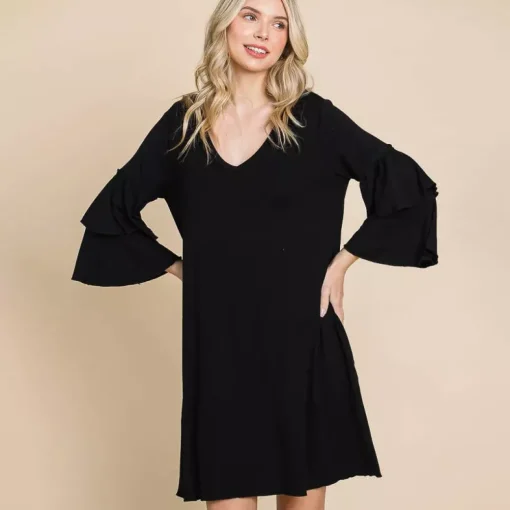JEANS Minimekot>Culture Code Marianna trikoomekko musta