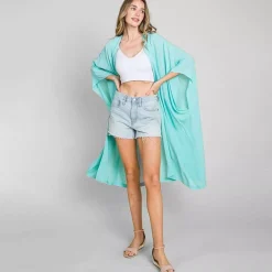 JEANS Takit | Plus!>Culture Code Raquel maxi kimono new sky limit