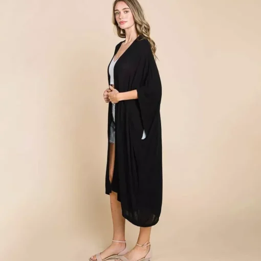 JEANS Takit | Plus!>Culture Code Raquel maxi kimono musta