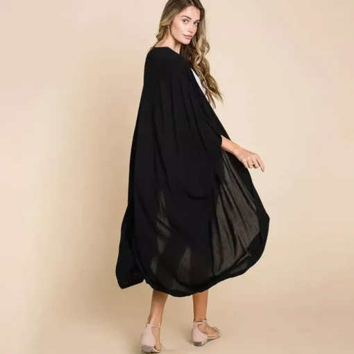 JEANS Takit | Plus!>Culture Code Raquel maxi kimono musta