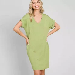 JEANS Minimekot>Culture Code Sierra t-paitamekko happy olive