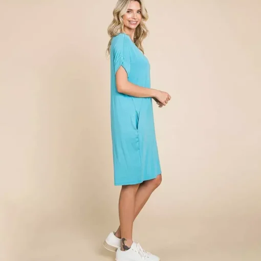 JEANS Minimekot>Culture Code Sierra t-paitamekko pastel teal