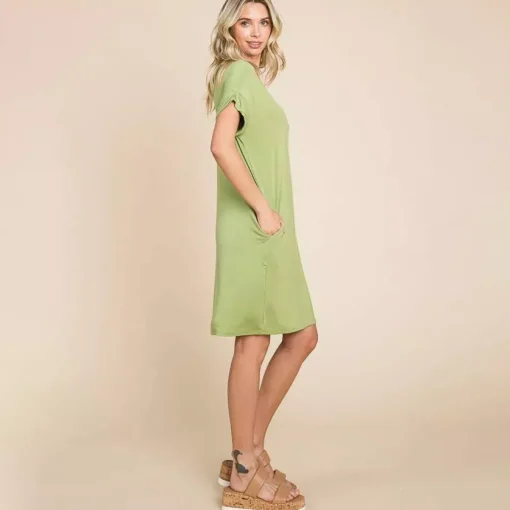 JEANS Minimekot>Culture Code Sierra t-paitamekko happy olive