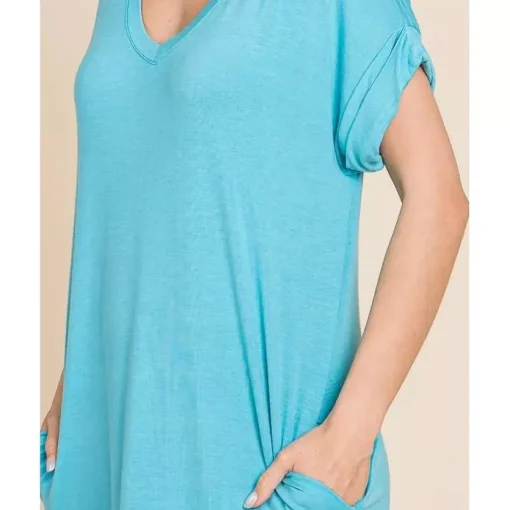 JEANS Minimekot>Culture Code Sierra t-paitamekko pastel teal