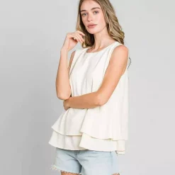 JEANS Lyhythihaiset Paidat Ja Topit>Culture Code Valda toppi new ivory