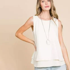 JEANS Lyhythihaiset Paidat Ja Topit>Culture Code Valda toppi new ivory