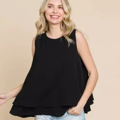 JEANS Lyhythihaiset Paidat Ja Topit>Culture Code Valda toppi musta