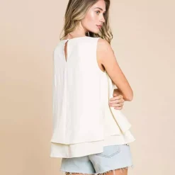 JEANS Lyhythihaiset Paidat Ja Topit></noscript>Culture Code Valda toppi new ivory