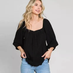 JEANS Lyhythihaiset Paidat Ja Topit>Culture Code Verah paita musta