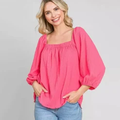 JEANS Lyhythihaiset Paidat Ja Topit>Culture Code Verah paita lemonade pink