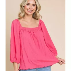 JEANS Lyhythihaiset Paidat Ja Topit>Culture Code Verah paita lemonade pink