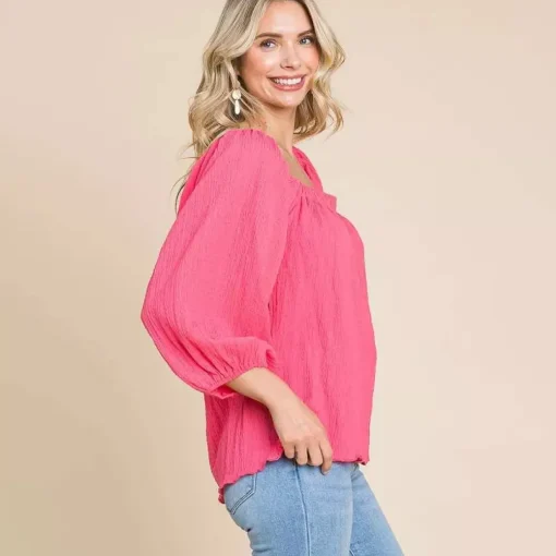 JEANS Lyhythihaiset Paidat Ja Topit>Culture Code Verah paita lemonade pink